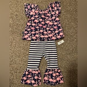 BRAND NEW Simply Southern Toddler Girl Outfit- Size 12-18mo